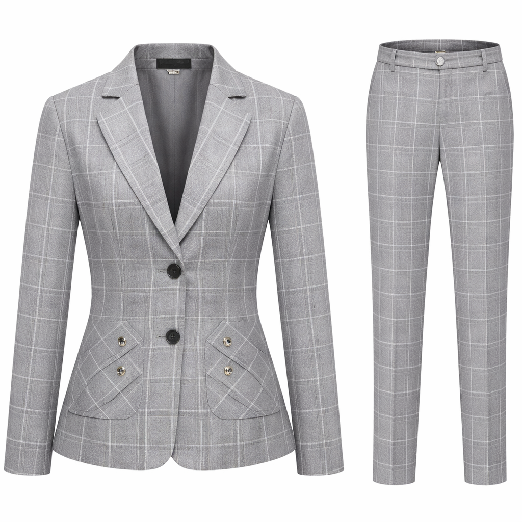 Conjunto Amara Rose | Elegancia a Cuadros