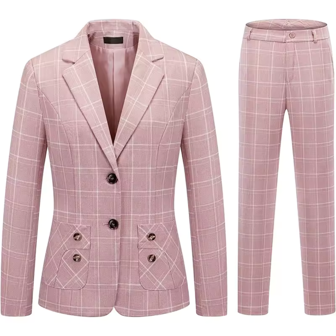 Conjunto Amara Rose | Elegancia a Cuadros