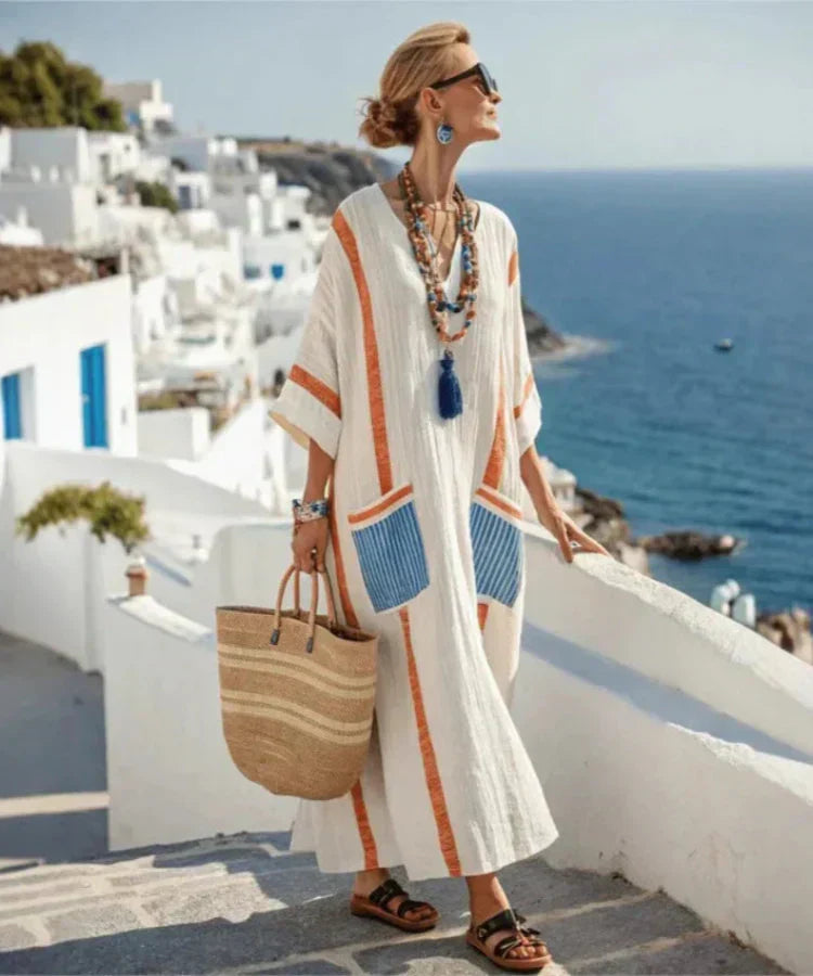 Dalia Atelier™ Vestido Mediterráneo Fluido