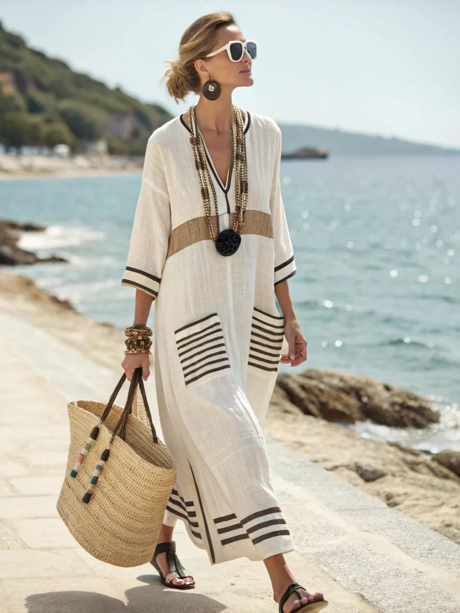 Dalia Atelier™ Vestido Mediterráneo Fluido