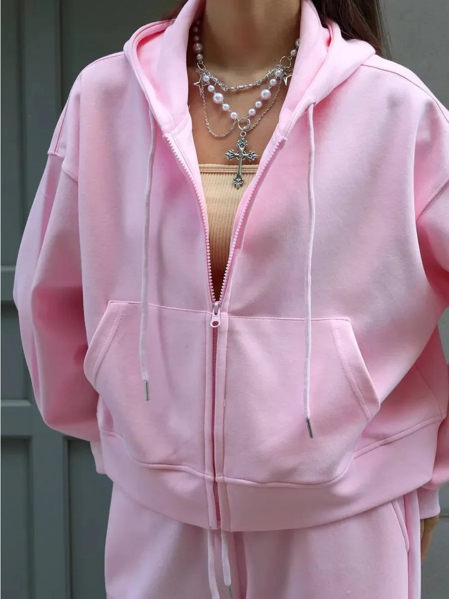 Sportswear Hooded Sweatshirt Set 2 Piezas
