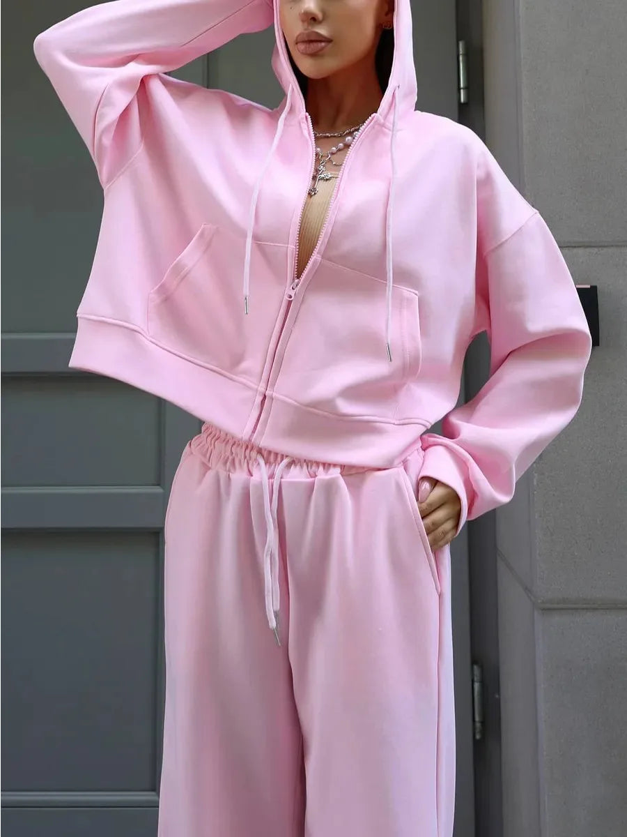 Sportswear Hooded Sweatshirt Set 2 Piezas