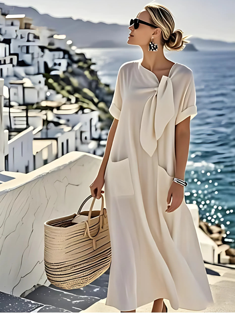 Dalia Atelier™ Elegante Vestido con bolsillos